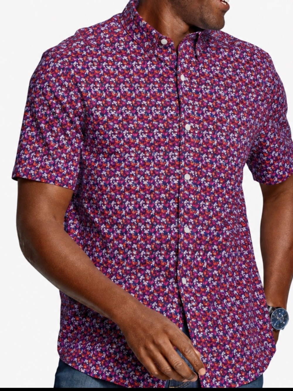 NWOT Johnston & Murphy Crab Print Shirt XXXL